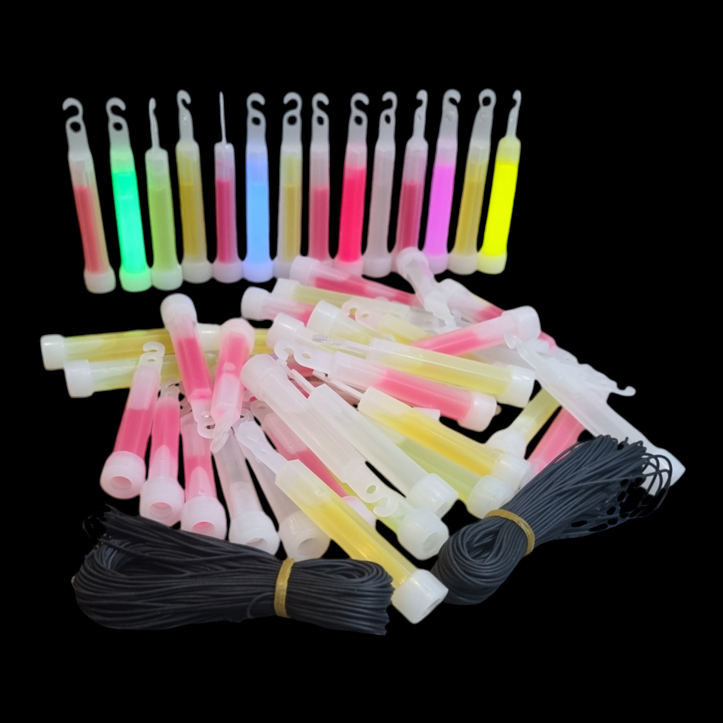 4-Inch (10cm) Compact Glow Sticks - 50pcs