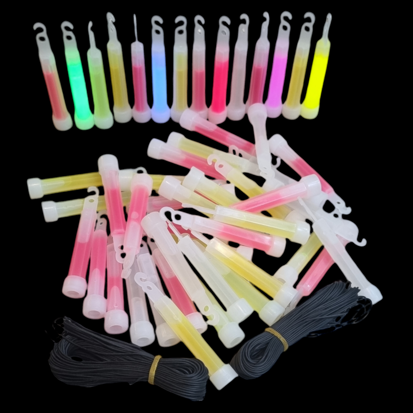 4-Inch (10cm) Compact Glow Sticks - 50pcs