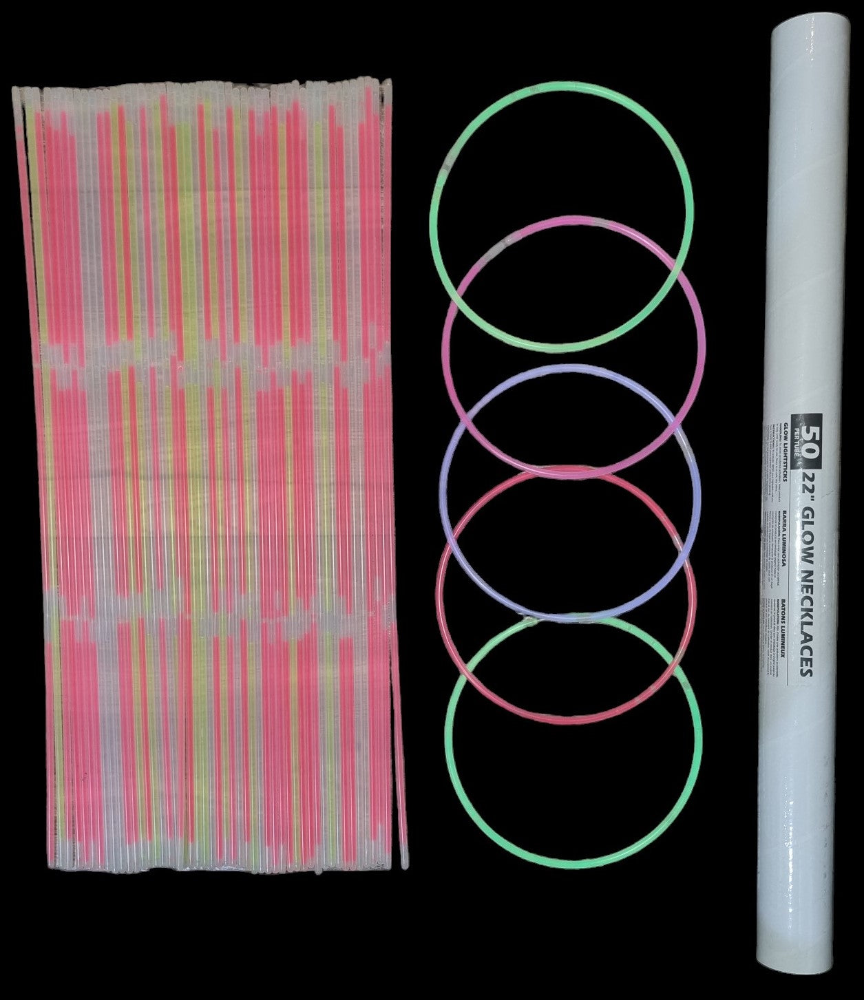 Necklace Glowsticks (55cm long) - 50pcs