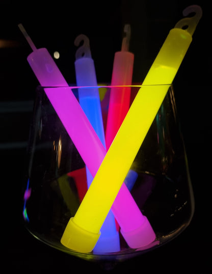 6-Inch (15cm) Classic Glow Sticks - 25pcs